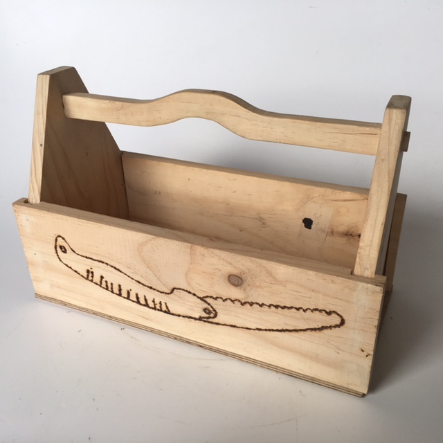 TOOL BOX, Small Wooden Open